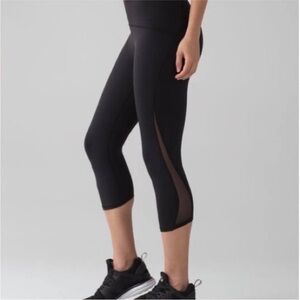 Lululemon Athletica Black Cropped Leggings